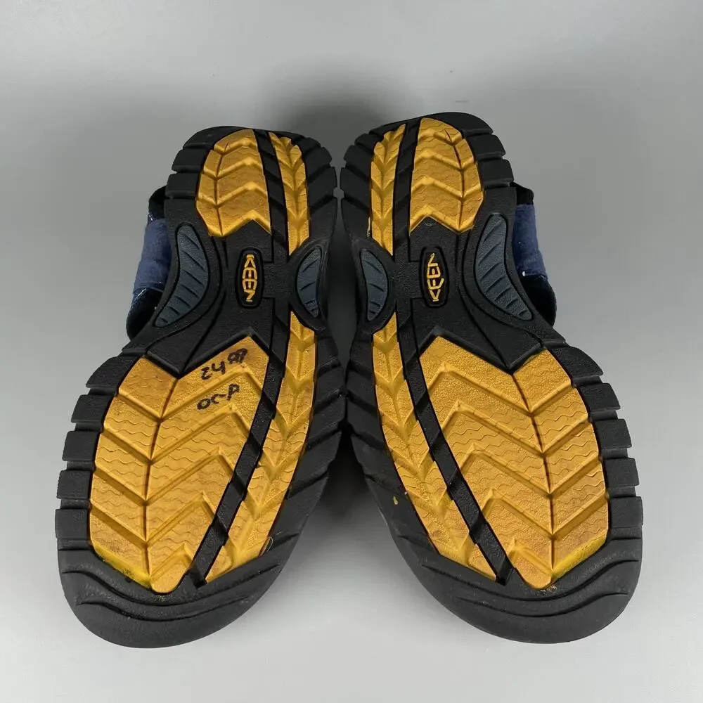 Keen Newport Women's 8.5 Blue Black Waterproof Sandals Hiking Shoes Casual EUC